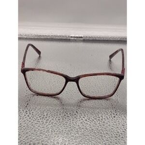Ellen Tracy Eyeglasses Frames MONTERREY Wine Marble Cat Eye Full Rim 52-15-135 5